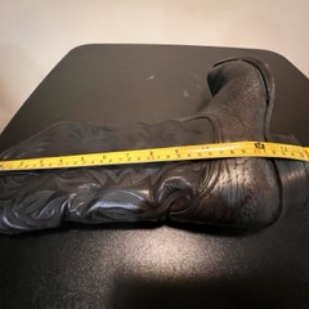 Tony Lama size 8 black western boots - Picture 5 of 11